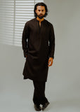 Shahid Chuhan - Dark Legacy Blended Suit For Men - Black