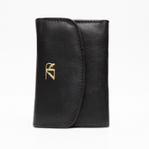 Zahraas Compact Leather Wallet Black