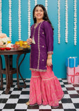 Modest - Gulnoor - Purple - Rawsilk - Girls 3 Piece