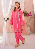 Modest - Cotton Lawn Embroidered Suit For Girl - Pink - 3 Piece