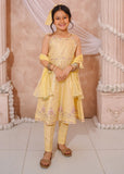 Modest - Maysuri Embroidered Frock For Girl - 3 Piece