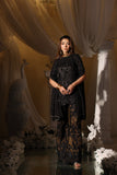 Musferah Saad Noir Symphony Suit Midnight Gilt 2 Piece