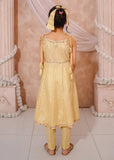 Modest - Maysuri Embroidered Frock For Girl - Yellow - 3 Piece