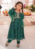 Modest - Cotton Lawn Embroidered Suit For Girl - Green - 3 Piece