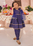 Modest - Cotton Lawn Embroidered Frock For Girl - 3 Piece