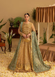 Sara Jahan - Rang E Bahar Net Embroidered Suit For Women - Gold - 3 Piece