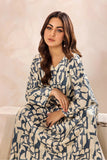 SAFWA - Printed - Blue - Lawn - 2 Piece - Stitched