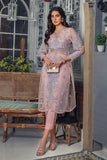 Malook - Leena - Pink - Organza Shirt & Raw Silk Trouser - 2 Piece - Studio by TCS