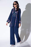 Insia Sohail - Midnight Garden - Navy Blue - Floral Print - 2 Piece - Studio by TCS