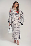 Salahuddin Pasha - Silk Kaftan For Women - White - 1 Piece