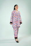 FOZIA KHALID - Floral Printed Co-ord Set - Cotton - 2 Piece