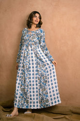 Ayla Studio - PRINTED ESSENTIAL 1 Piece - Blue Bliss - poly-viscose - white