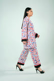 FOZIA KHALID - Floral Printed Co-ord Set - Cotton - 2 Piece