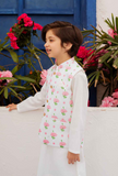 Hummingbirdspk - Pink Lotus Block Printed Waistcoat - 1 piece