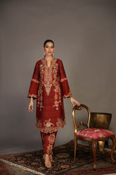 Shamaeel - RV-06 - Sheesha Silk & Khadi Silk - 2 Piece