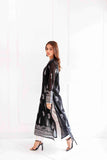 Shehrnaz - SHK-1377 - Ziana - Black - Chikan - 3 Piece