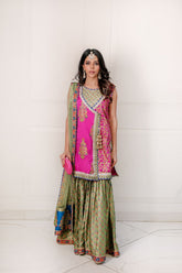 Shehrnaz - SHK-1419 - Green - Satin silk / net - 3 Piece