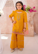 Modest - Cotton Lawn Embroidered Suit For Girl - 3 Piece