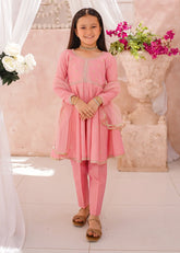Modest - Cotton Lawn Embroidered Suit For Girl - 3 Piece