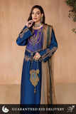 Nilofer Shahid - sapphire daze - Silk Embroidered - 3 Piece - Studio by TCS