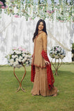 Aisha Fatema - Sand Beige - Block Print - Gharara - 2 Piece - Studio by TCS
