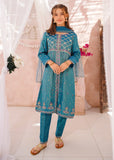 Modest - Cotton Lawn Embroidered Suit For Girl - Blue - 3 Piece