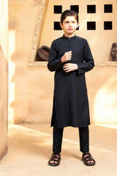 Shahjahan - Boski Black Kurta Trouser - 2 Piece