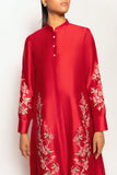Gulenoor The Crimson Caravan Suit Red 3 Piece