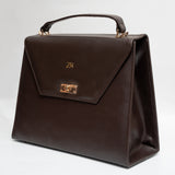 Zahraas Classic Leather Handbag Black