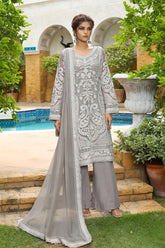 Rizwan Beyg - Mephisto Grey - Cotton Net - Grey - 2 Piece - Studio by TCS