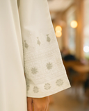 Ayla Studio - Dobby Lawn Chandni Embroidered Suit For Women - Gray - 2 Piece