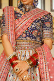 Arif Ashraf - Rangoon - Royal Blue / Gold / Pink - Raw Silk and Tissue Zari and Net - 3 Piece
