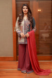 Shamaeel Ansari Royal Crimson Suit Red 3 Piece