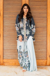 Shamaeel Ansari Blue Mirage Suit Blue 3 Piece