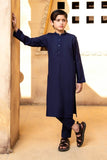 Shahjahan - Navy Blue Kurta Trouser - 2 Piece