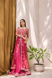 Malook - Mahjabeen - Net - Pink - 3 Piece - Studio by TCS