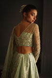 Deepak Perwani - Tulle And Lame Lehenga Choli For Women - 3 Piece