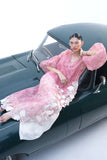 Sania Maskatiya Twila Suit Organza Pink 2 Piece