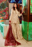 Zahra Ahmed - ST-146 - Off White - Off White Zari - 3 Piece
