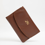 Zahraas Compact Leather Wallet Brown