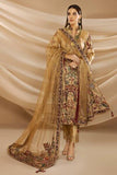 Nilofer Shahid - Royal Gold Embellished Tissue Shirt & Pants with Cotton Dupatta - 3 Piece - Studio by TCS