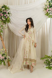 Alishba Kashif - Mehrunisa Cotton, Silk Pishwas For Women - Floral - 3 Piece