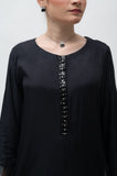 Alifyay - Black - Cotton Silk - 3 Piece