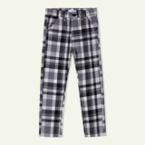 Hummingbirdspk - Black & White Checkered Formal Pants - 1 Piece