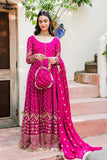Allure by Ih - MEHAK - Chiffon & Silk - Magenta - 4 Piece