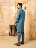 Shahjahan - Pacific Blue Kurta Trouser - 2 Piece
