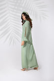 Syah - Co-Ord Set - Long Top With Trouser - Pistachio Green - 2 Piece