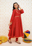 Modest - Gul-e-Laal - cotton - Red - 3 Piece