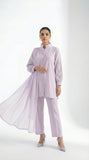 Reema Ahsan - Lima Irish Lawn Suit For Women - Lilac - 3 Piece