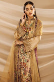 Nilofer Shahid - Royal Gold Embellished Tissue Shirt & Pants with Cotton Dupatta - 3 Piece - Studio by TCS
